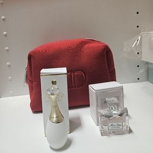 Dior fragrance bundle with pouch